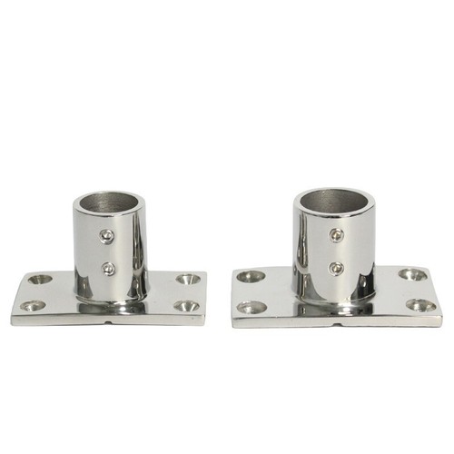 32mm Boat Hand Rail Fitting 90 Degrees 316 Stainless Steel Rectangular Base - Picture 4 of 5