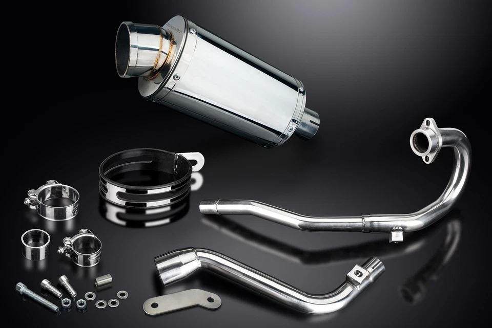 Silenciador oval de aço inoxidável Honda CRF250L 2012-2016 Delkevic escape completo 9" - Imagem 3 de 4