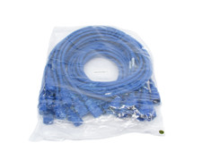 10x New Generic C14/C13 6FT Blue 3-Prong Power Cables Lot of 10