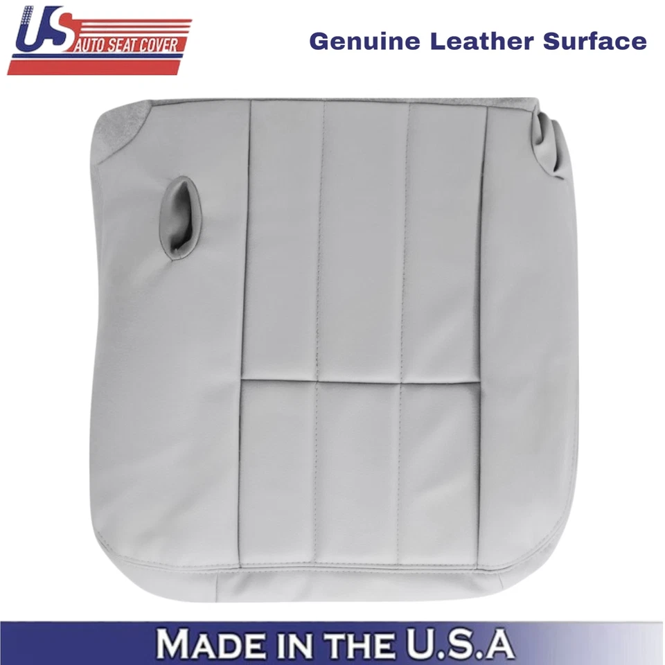 2003-2005 For Mercury Grand Marquis Leather Front Bottom Seat Covers Light Flint - Image 2 of 4