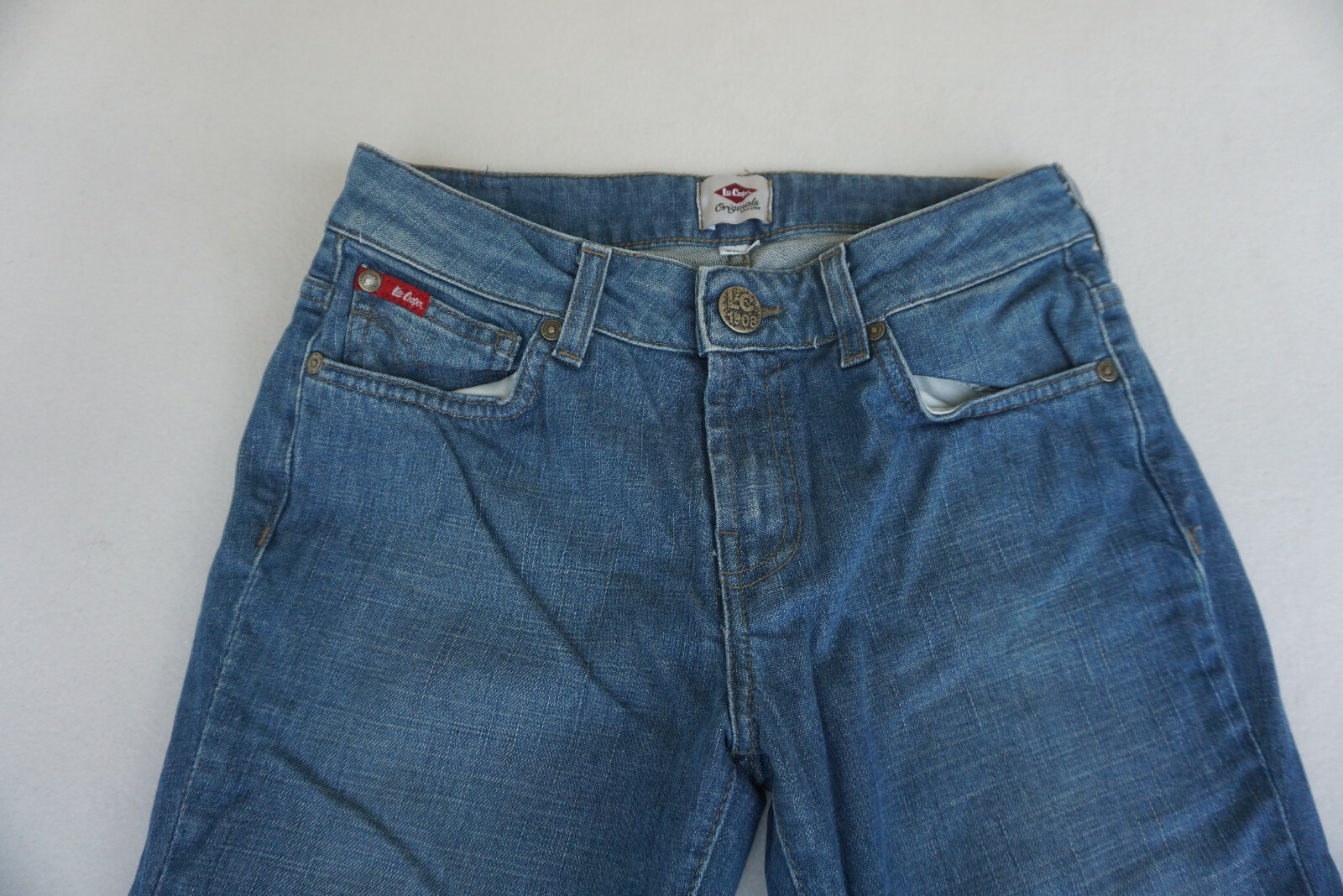 Lee Cooper Bibi Jeans Bootcut Medium Rise Stretch Pants W26 L32 Used Blue New image 5