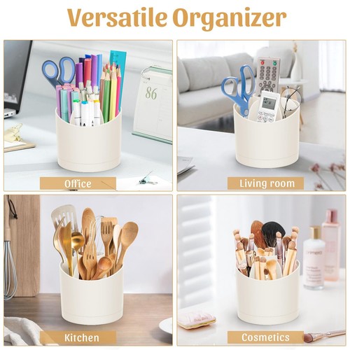 360 Degree Rotating Desk Pen Organizer Holder for Desktop School Home Office - Picture 4 of 6