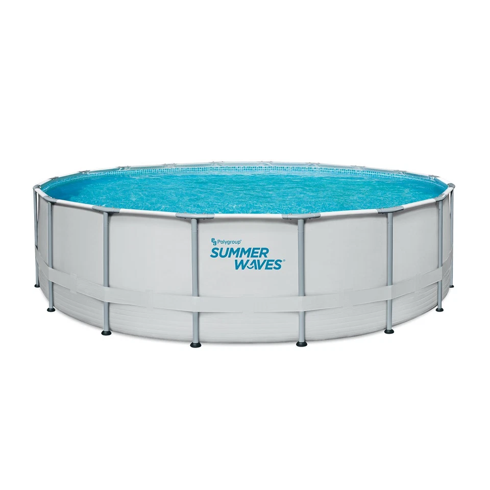 Frame Pool 549 x 132 cm Elite weiß Stahlrahmen Schwimmbecken 5,49 x 1,32 m - Bild 2 von 2