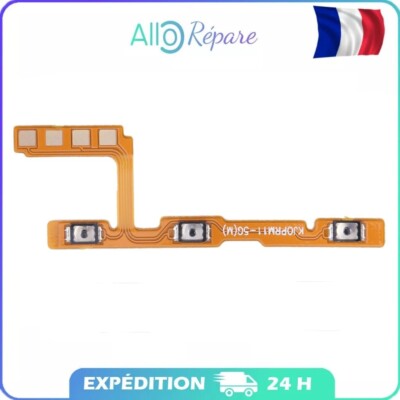 Bouton Power On/Off Pour Oppo Realme 8 5G (RMX3241) - Noir - Pièce De Rechange Neuve
