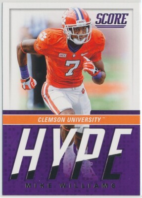 Mike Williams - Clemson Tigers - 2017 Panini Score Football - Hype - RC - #4