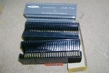 3 YANKEE UNIVERSAL TRAYS 30 SLIDES TDC BELL  HOWEL VIEWLEX KEYSTONE ANKO KODAK