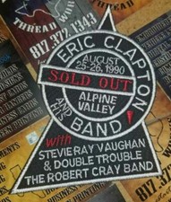 EMBROIDERED ERIC CLAPTON SOLD OUT ROCK BAND PATCH Please Read Ad