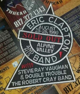 EMBROIDERED ERIC CLAPTON SOLD OUT ROCK BAND PATCH (Please Read Ad)