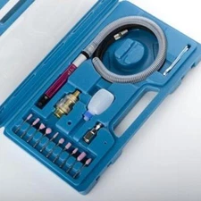 Pneumatic Air Power 1/8" Pencil Type Micro Mini High Speed Die Grinder Tool Kit