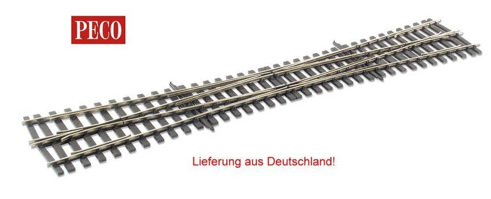 Spur 0 DKW Doppelte Kreuzungsweiche Code 124  - Peco SLE790BH