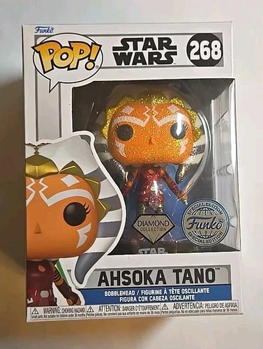 Funko Pop! Star Wars Ahsoka Tano #268 Diamond Glitter SE w/Protector