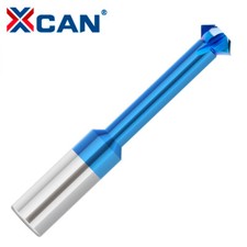 XCAN VHM R&uuml;ckw&auml;rtsentgrater Fasenfr&auml;ser Entgrater 4Z 90Grad &Oslash;3-12mm f&uuml;r Alu Blau
