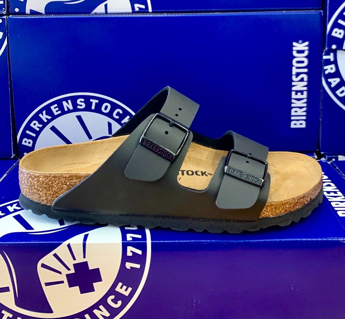 Birkenstock MEN Arizona Leather Birko-Flor Black 0051791 Regular