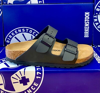 Birkenstock MEN Arizona Leather Birko-Flor Black 0051791 Regular
