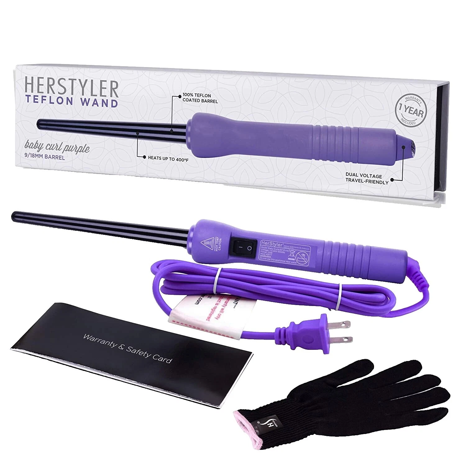 HerStyler 陶瓷直发棒和卷发棒离子技术