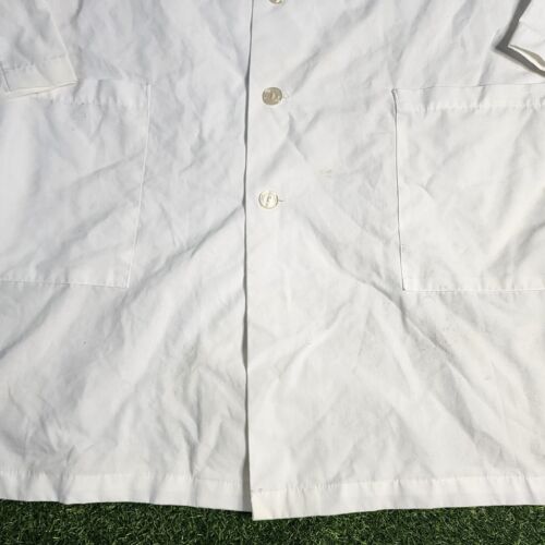 Lab Coat Unisex XL White Mm k BROWARD COLLEGE LONG SLEEVE. - Picture 2 of 16