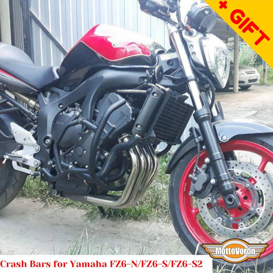 适用于雅马哈 FZ6 Fazer 发动机护罩 FZ1S 防撞杆 FZ8S FZ1N FZ8N FZ6S2 FZ6N,礼物 — 第 2/4 张图片