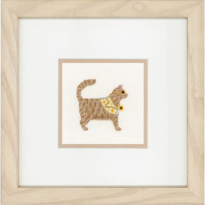   LANARTE 0150009  Rock Cats  Counted cross stitch kit  30 count  Linnen  