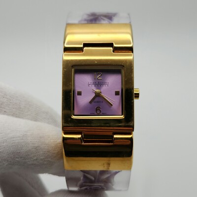 Joan Rivers Ladies Gold Tone w/ Lucite Cuff Bracelet w  display picture 1