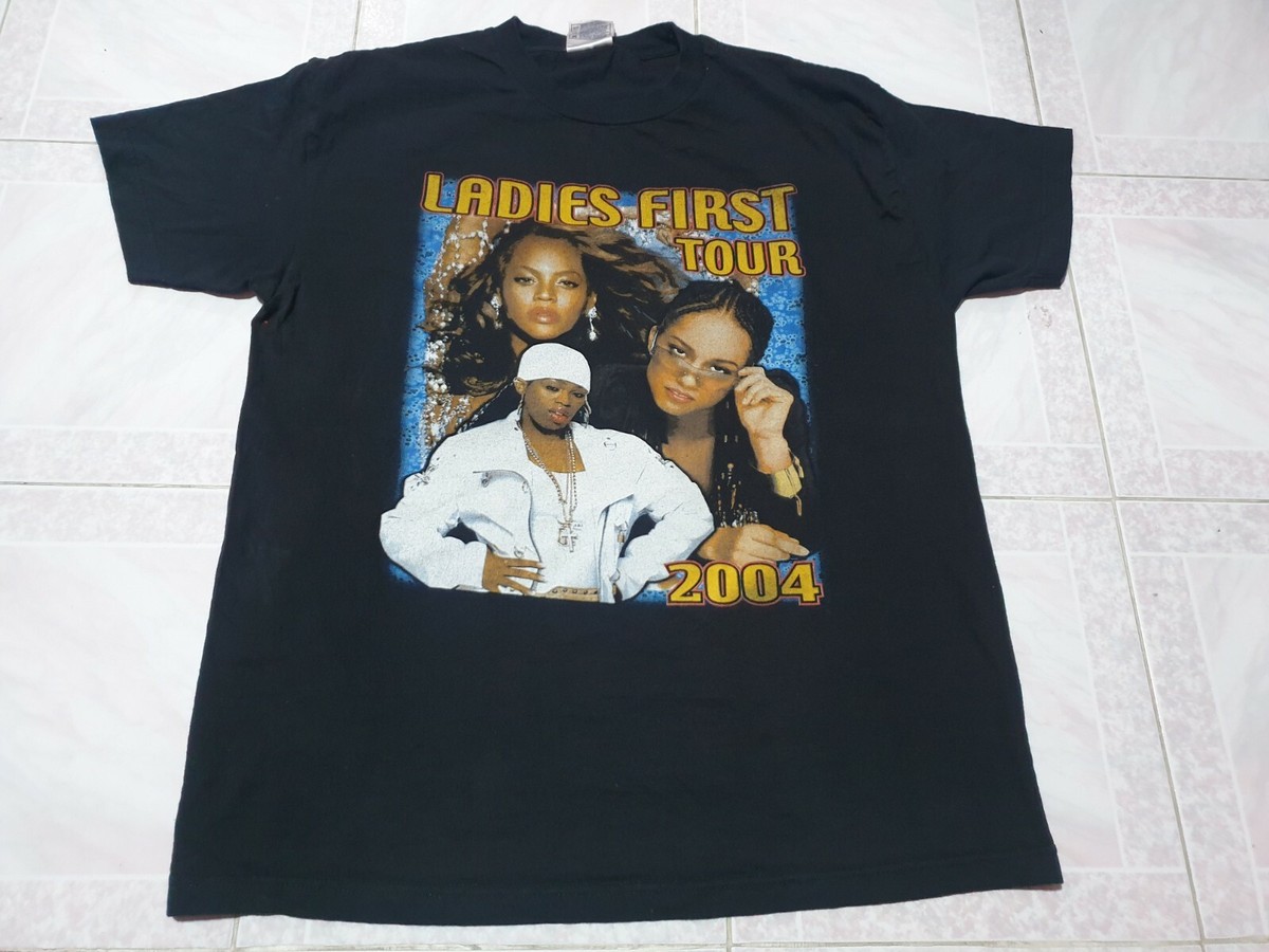 00's USA製 Ladies First ツアーTシャツ　Beyoncé VTG Missy Elliot Beyonce Alicia Keys Ladies First Tour Rap