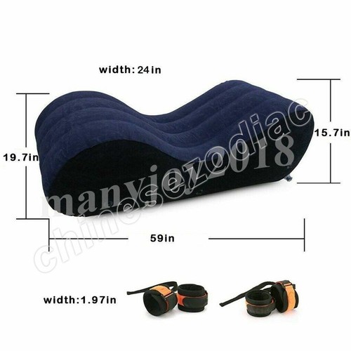 Inflatable Sofa Chair Love Position Pillow Auxiliary Cushion Couples - Picture 7 of 37