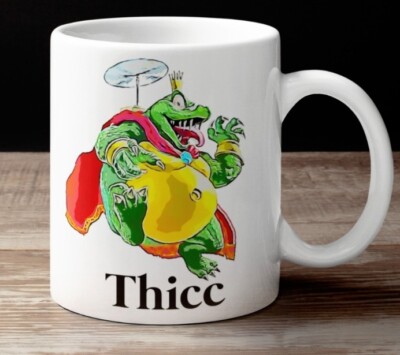King K rool Crocodile Thicc Premium Ceramic Mug, Gift  Oz Stock DK 