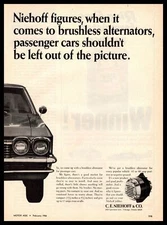 1966 C. E. Niehoff & Co. Chicago Illinois Brushless Alternators Vintage Print Ad