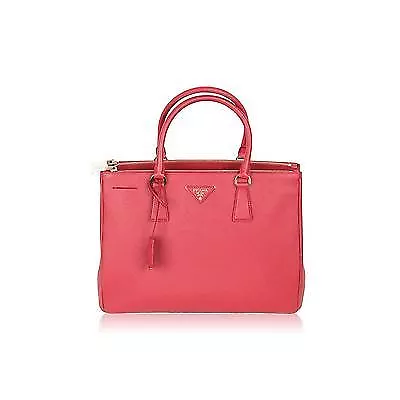 Prada Lux Large Saffiano Leather Tote Handbag Red