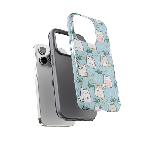 Cute Cat Phone Case, Kawaii Cat Lovers Mobile Cover - 第 74/277 張圖片