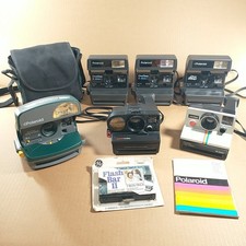 Polaroid 600 Camera Lot of 6 OneStep Close Up, Express, Sonar, Land Camera
