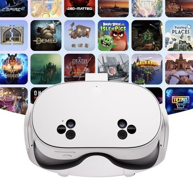 Quest 3S 128GB VR Headset – Mixed Reality | 12-Month Meta Horizon+