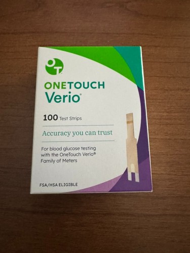 Brand New One Touch Verio Test Strips 100 Count Expiration 12/25