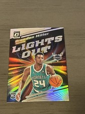 2023-24 Donruss Optic Brandon Miller Lights Out RC Holo Rookie #2 Hornets RC