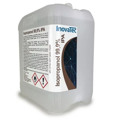 Isopropanol Isopropylalkohol IPA 99,9% 5l Entfetter Nagellackentferner InovaTec
