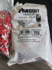 Panduit Ftd77-10-D Ferrule, 18 Awg, Pp, 9/16In., Pk500