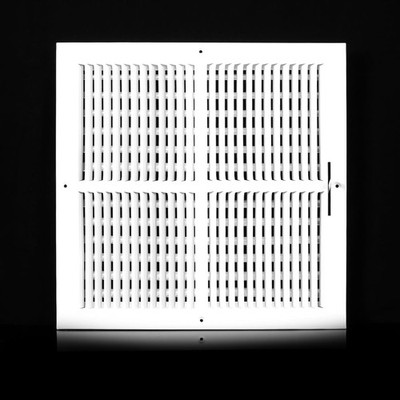14x14 Vent Register for Duct Opening, Ceiling Vent Cover, Two-Way