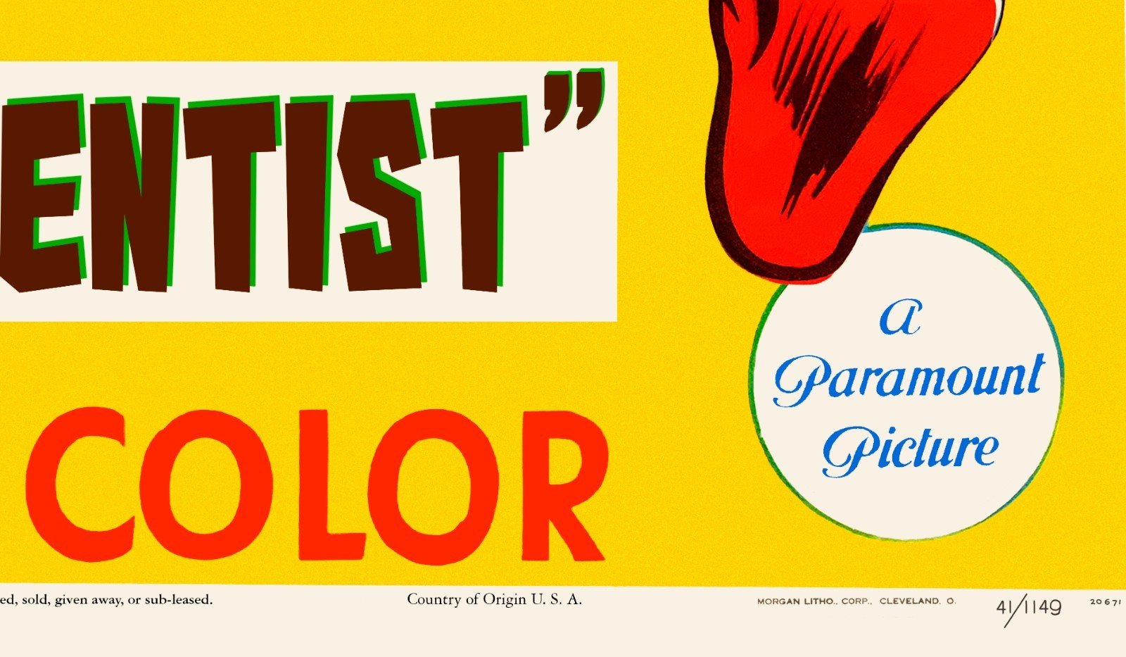 SUPERMAN (1941) 27"x41" one sheet FLEISCHER CARTOON movie poster - ULTRA RARE!