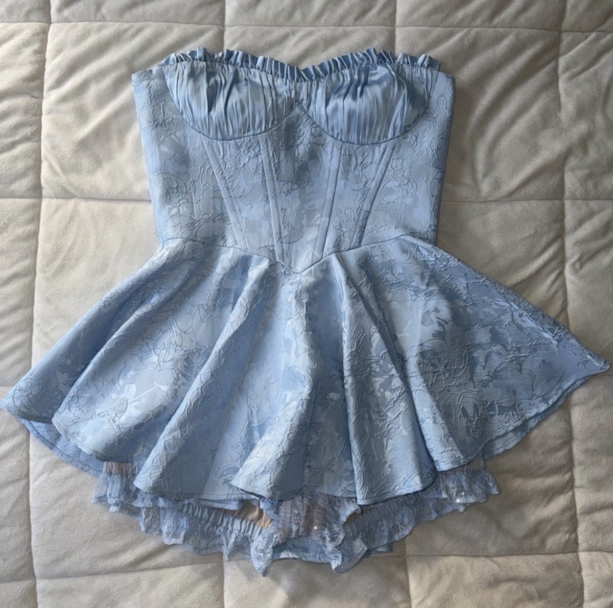nana jacqueline airina denim dress Nana Jacqueline Airina Denim Dress in Denim