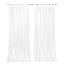 Peri Polyester Light Filtering Window Panel - 52 In. W X 84 In. L in White