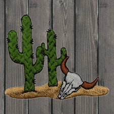 Cactus Embroidered Patch — Iron On