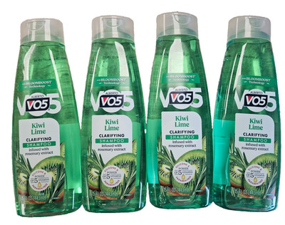 VO5 Shampoo KIWI LIME Clarifying Shampoo 15oz ( 4 bottles )