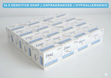 Dove Soap Sensitive Skin = 16 X 90g Bars ONLY £20.95 with FREE POSTAGE