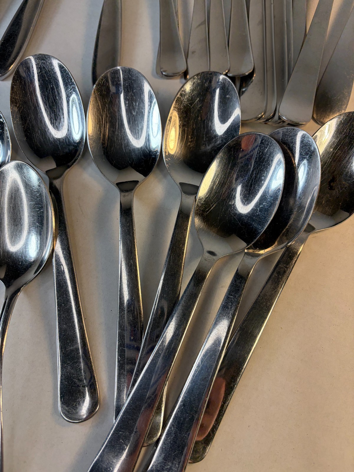 Stainless Steel Silver Flatware Mix Lot of 42 Ikea Hampton Unbranded