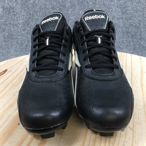 Reebok Shoes Mens 9 Vero IV Low MSL Baseball Sneakers Black White Sports NEW - Picture 6 of 17