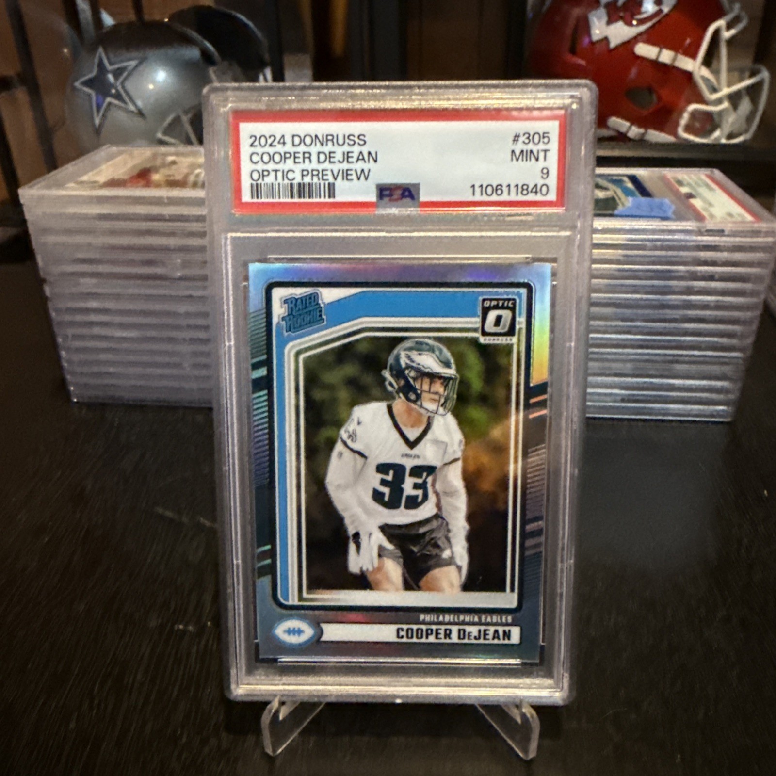 2024 Donruss Cooper Dejean Optic Preview Holo PSA 9 #305