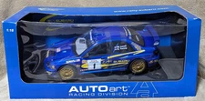 Auto Art Subaru STI SCCA Pro Rally 2001 Rally Team Lovell Turvey USA 1:18 Bx Def
