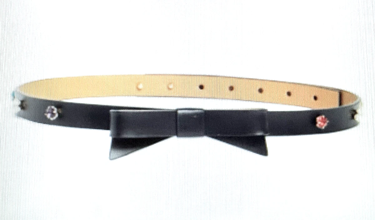 Kate Spade Skinny Bow Belt (2) kate spade new york Bow Leather Skinny Belts for Women for  main image 2