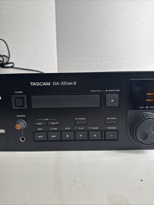 Tascam DA30 MkII 3U Deep Rack Mountable DAT Recorder for