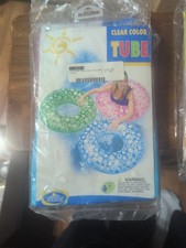 Intex The Wet Set Vinyl Transparent 36 inch Tube Swim Float NEW Sealed