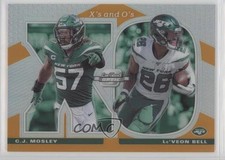2019 Contenders Optic Xs and Os Orange Prizm 18/50 Le'Veon Bell CJ Mosley vv7